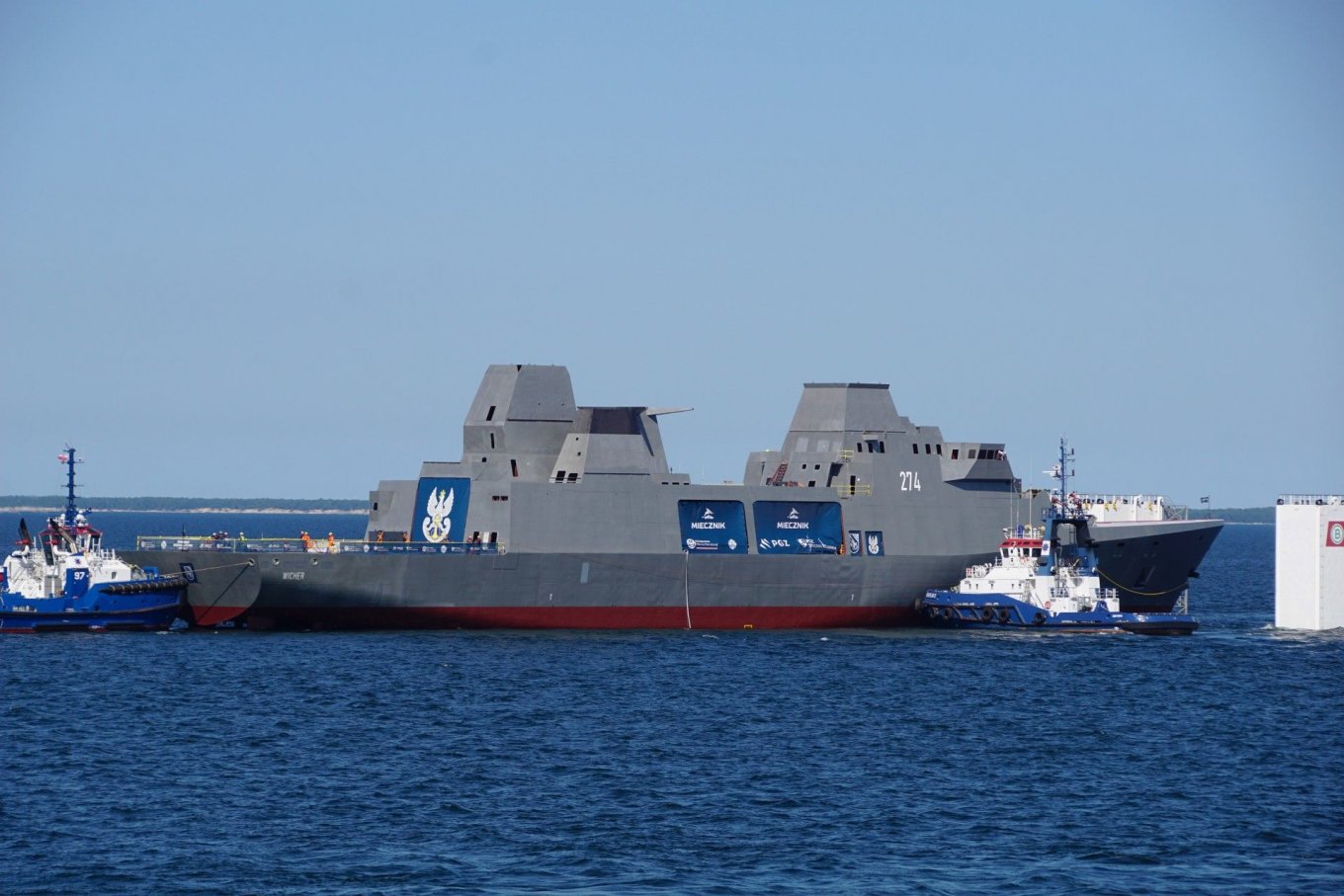 Спуск на воду фрегата ORP Wicher. Фото: Jarosław Ciślak/Defence24.pl 