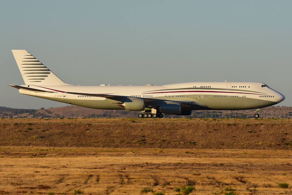 Boeing 747-8KB (BBJ) 3707 P4-HBJ катар трамп