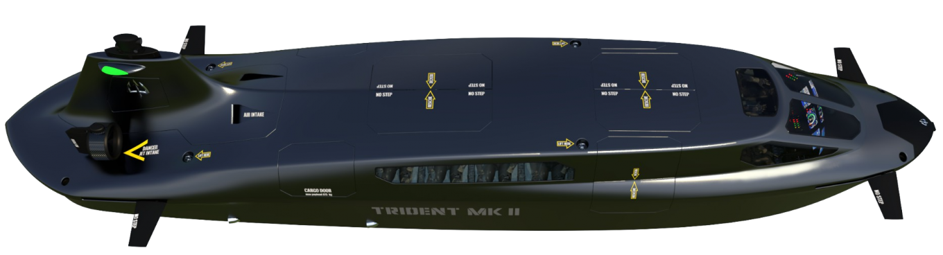 Armacraft, Trident, Підводний швидкісний засіб доставки водолазівTrident MK II, Defense Express