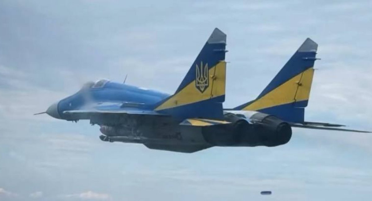 Винищувач МіГ-29 Повітряних сил України з вітчизняним КАБ