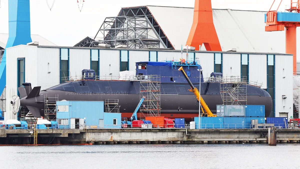 INS Drakon перед спуском на воду в серпні 2023 року, фото - HELWIN SCHARN
