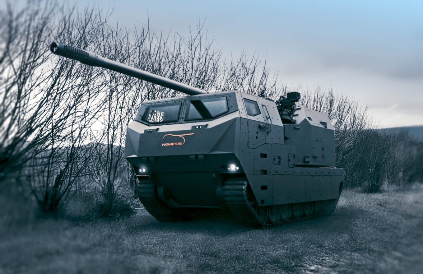 155-мм гусенична САУ NEMESIS, рендер від GDELS