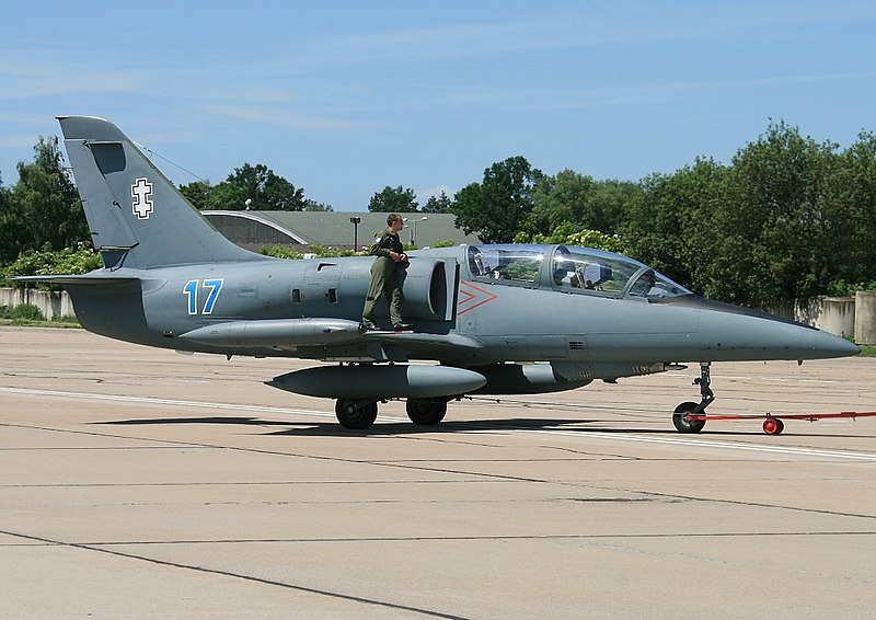 Навчально-бойовий літак Albatros L-39ZA ЗС Литви у 2010 році