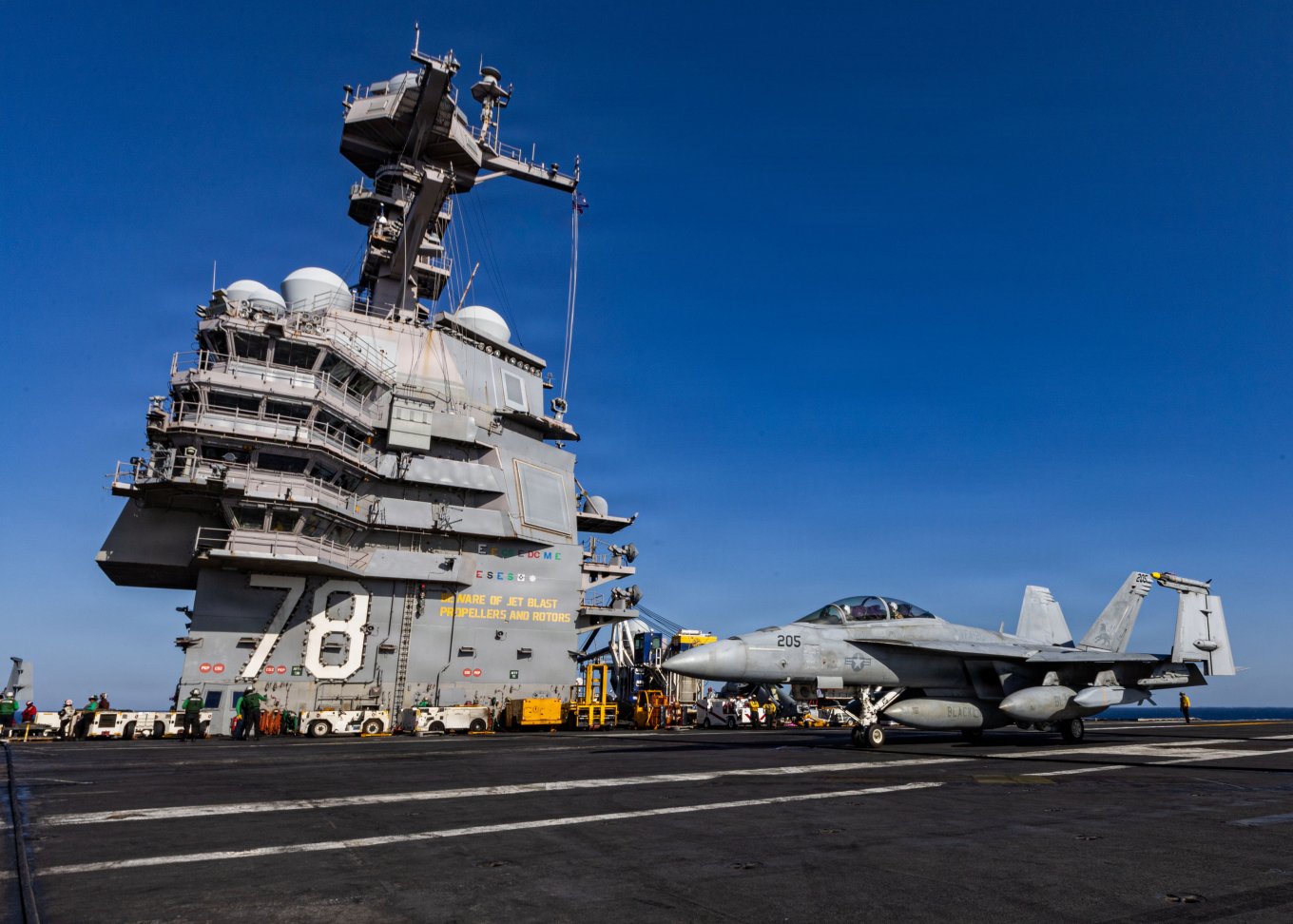 F/A-18 на USS Gerald R. Ford (CVN 78)
