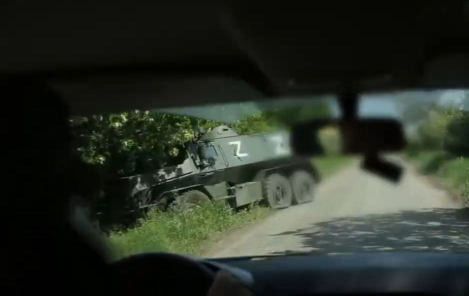 Знищений на Сході України бронеавтомобіль "Щука" "вагнерівців", зображення з відкритих джерел