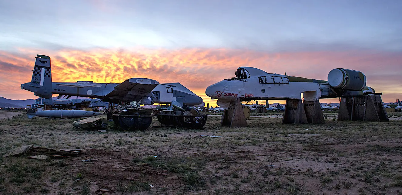 Розукомплектовані А-10 на зберіганні, фото - U.S. Air Force