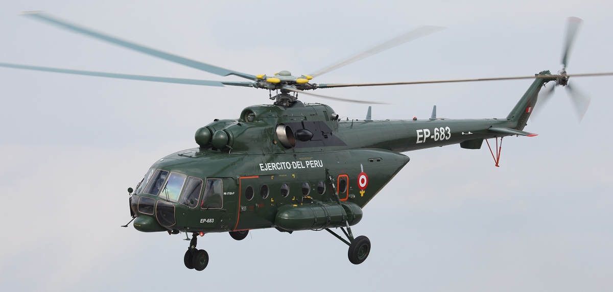Перу має на озброєнні понад 30 гелікоптерів Мі-8/17