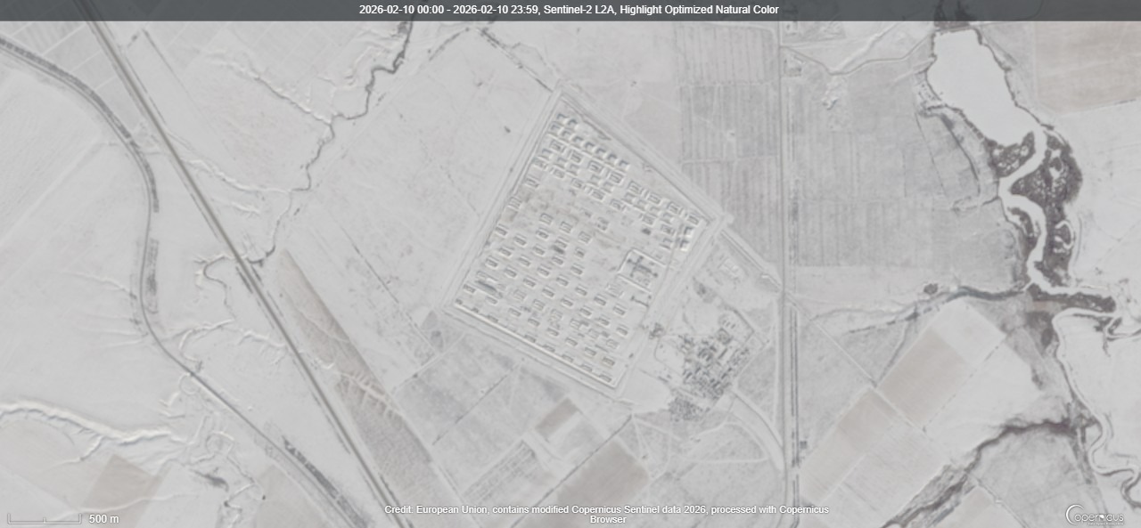 Арсенал ГРАУ в/ч 57229-51 під Котлубанню (фото з сервісу Google Earth за вересень 2025 року)