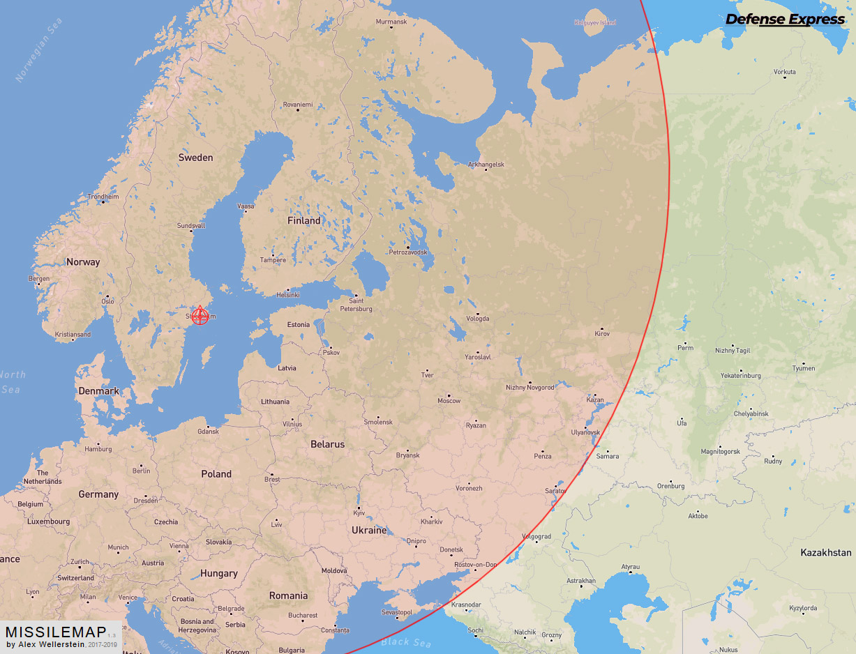 2000 км ракета швеція