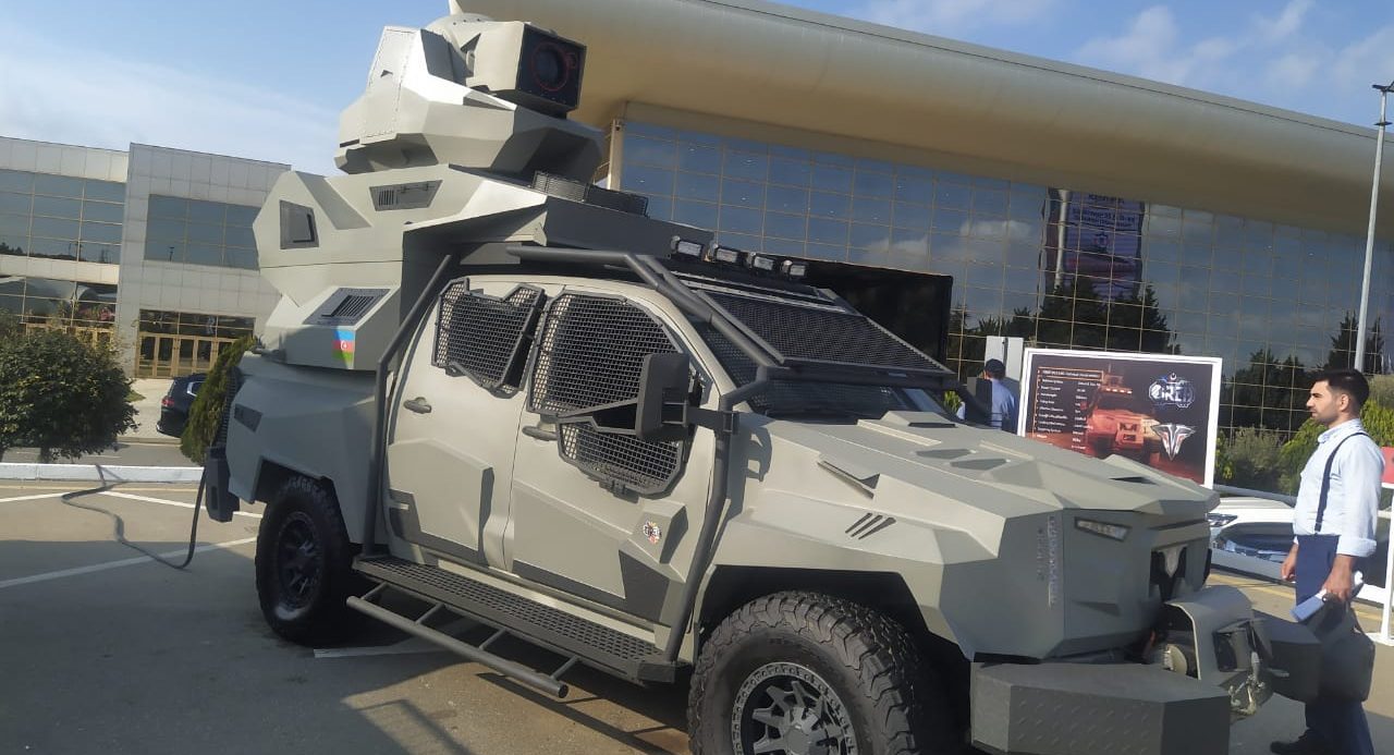 Зенітний лазер Fireforce під час ADEX 2024. Фото - Report.AZ