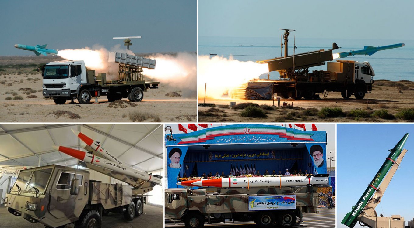 протикорабельні ракети ірану Nasir, Ghadir, Hormuz-1, Hormuz-2 та Khalij Fras