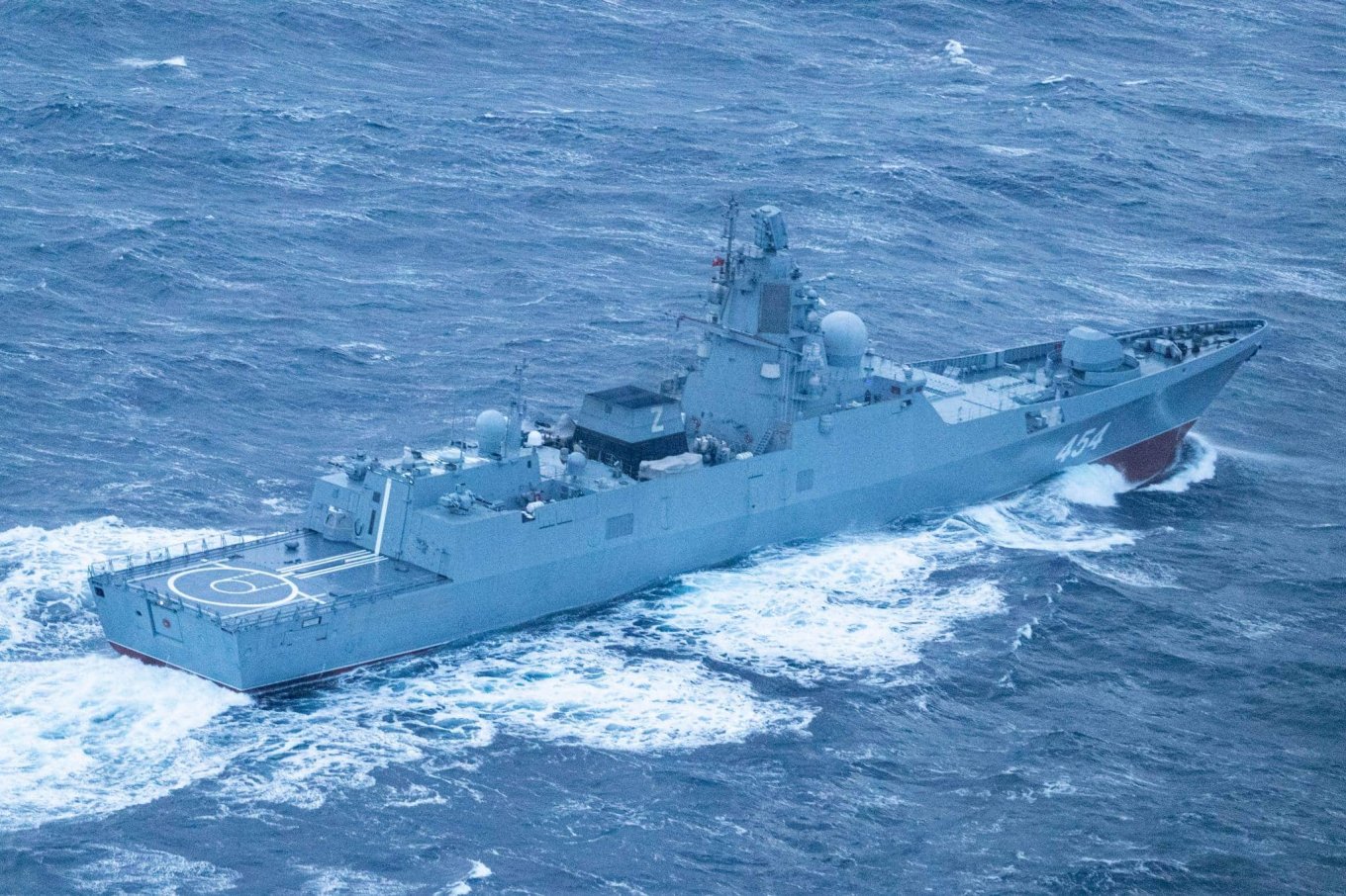 Росія вивела в похід свій фрегат &quot;Адмирал Горшков&quot; з &quot;Цирконами&quot; на борту на початку січня 2023 року, фото - ВМС Норвегії