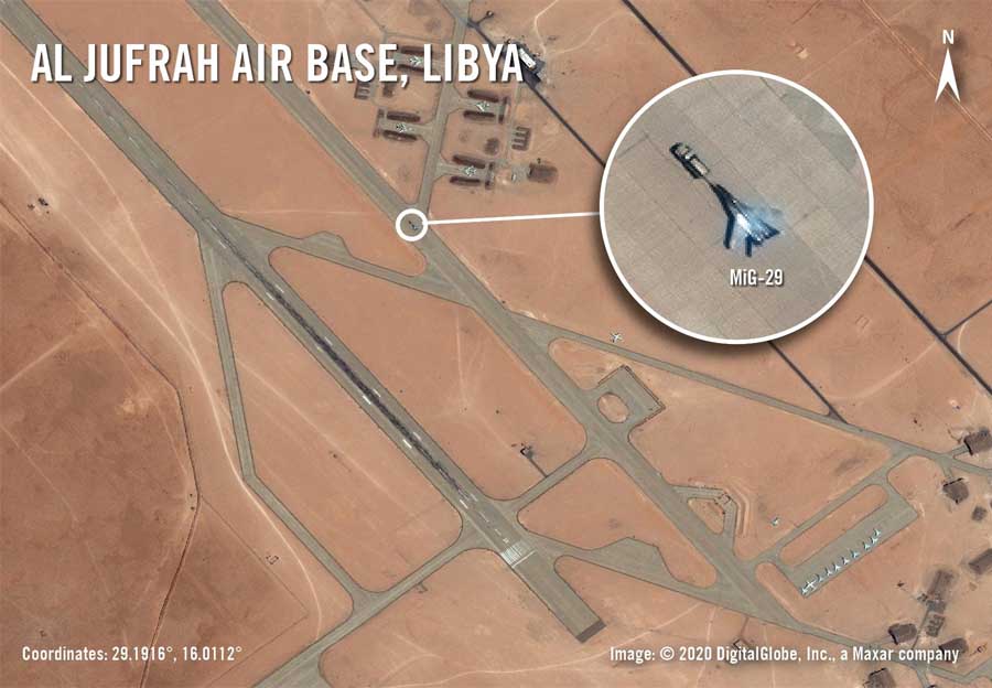 МіГ-29 на авіабазі Ель-Джуфра у Лівії