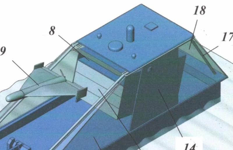 Детальніший вигляд криші та пускової устанвоки нового морського дрона носія БПЛА
