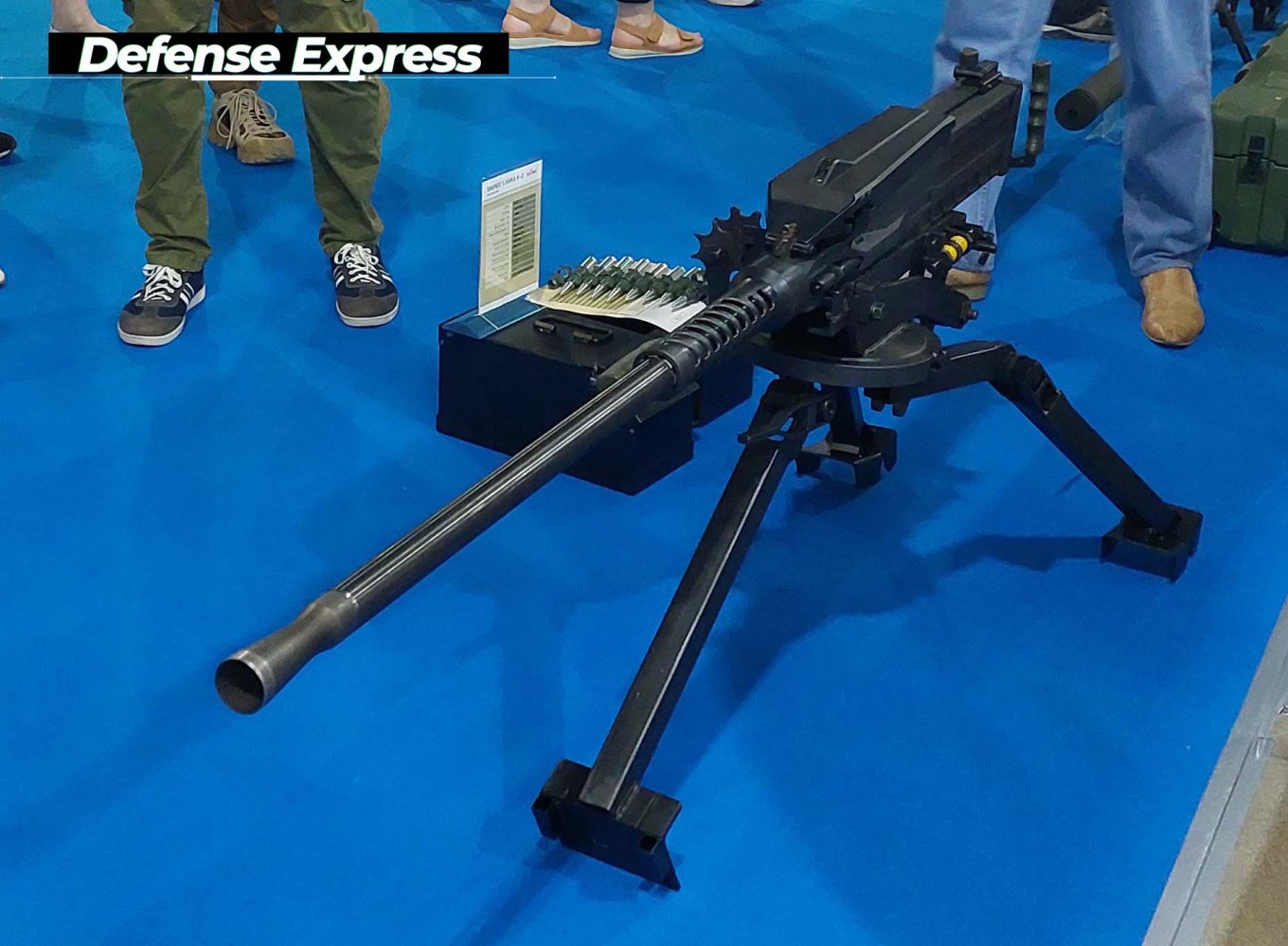 Український великокаліберний кулемет Snipex LASKA K-2 12,7 мм від компанії ХАДО-Холдінг на виставці Зброя та Безпека-2021
