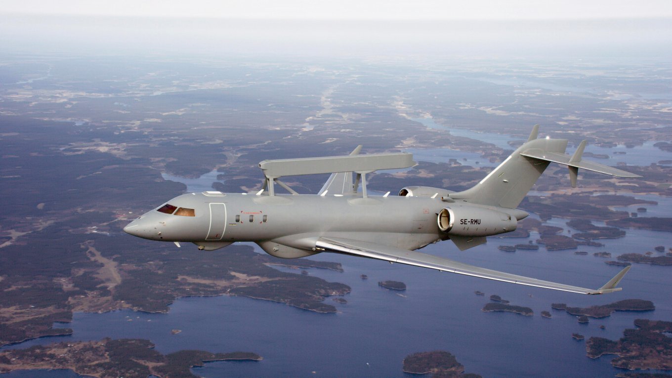 Шведський літак ДРЛВ Saab GlobalEye