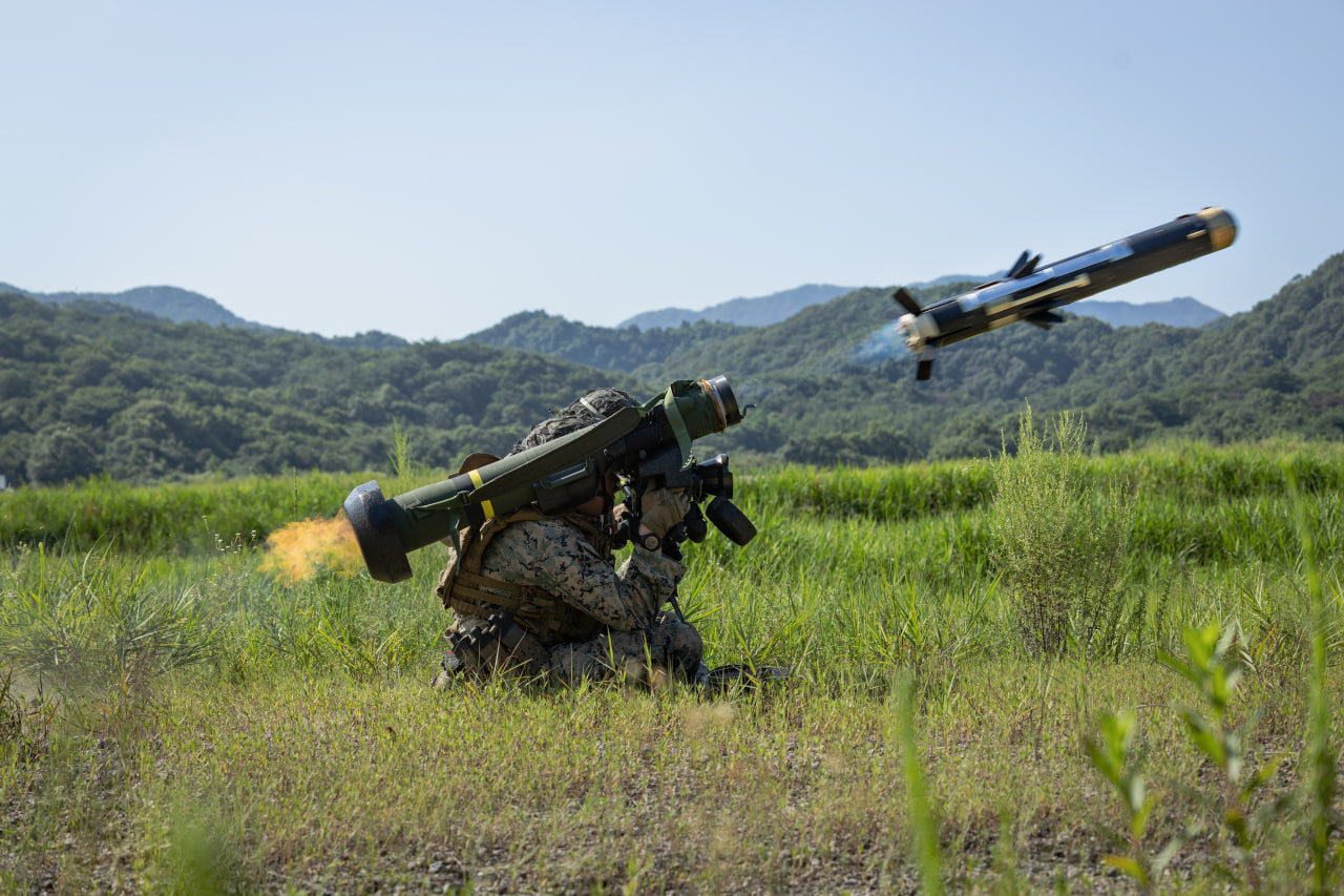 Запуск ракети з ПТРК FGM-148 Javelin