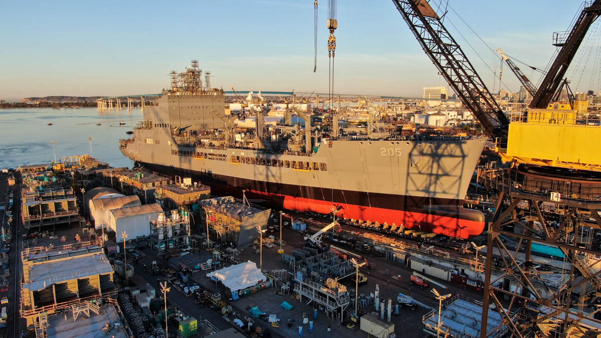 Спуск на воду USNS John Lewis (T-AO 205)