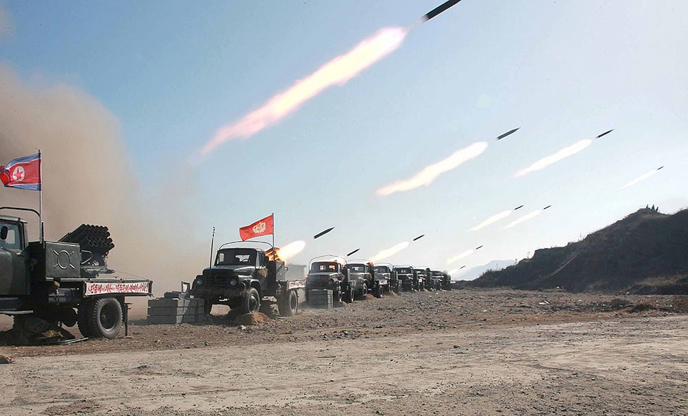 Північно корейська РСЗВ Type 75 на шасі вантажівки