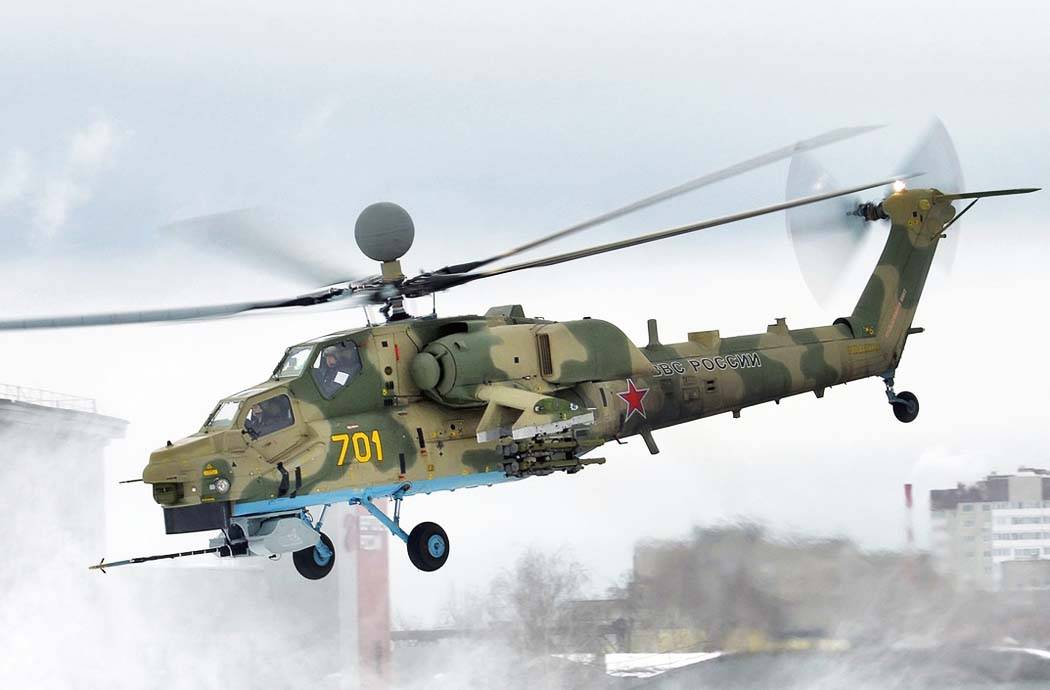 Російський вертоліт Ми-28 з комплексом 
