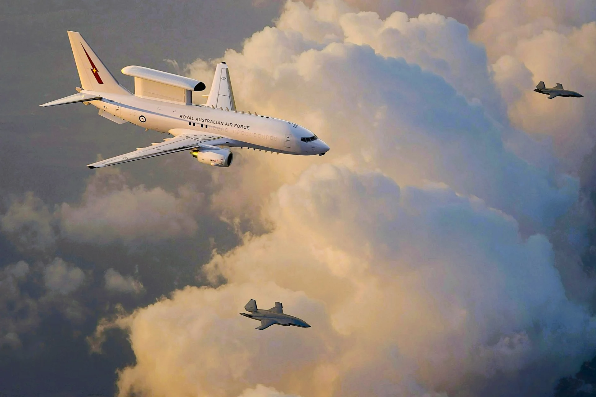 Керування з літака ДРЛВ E-7 Wedgetail двома стелс-безпілотниками MQ-28 Ghost Bat