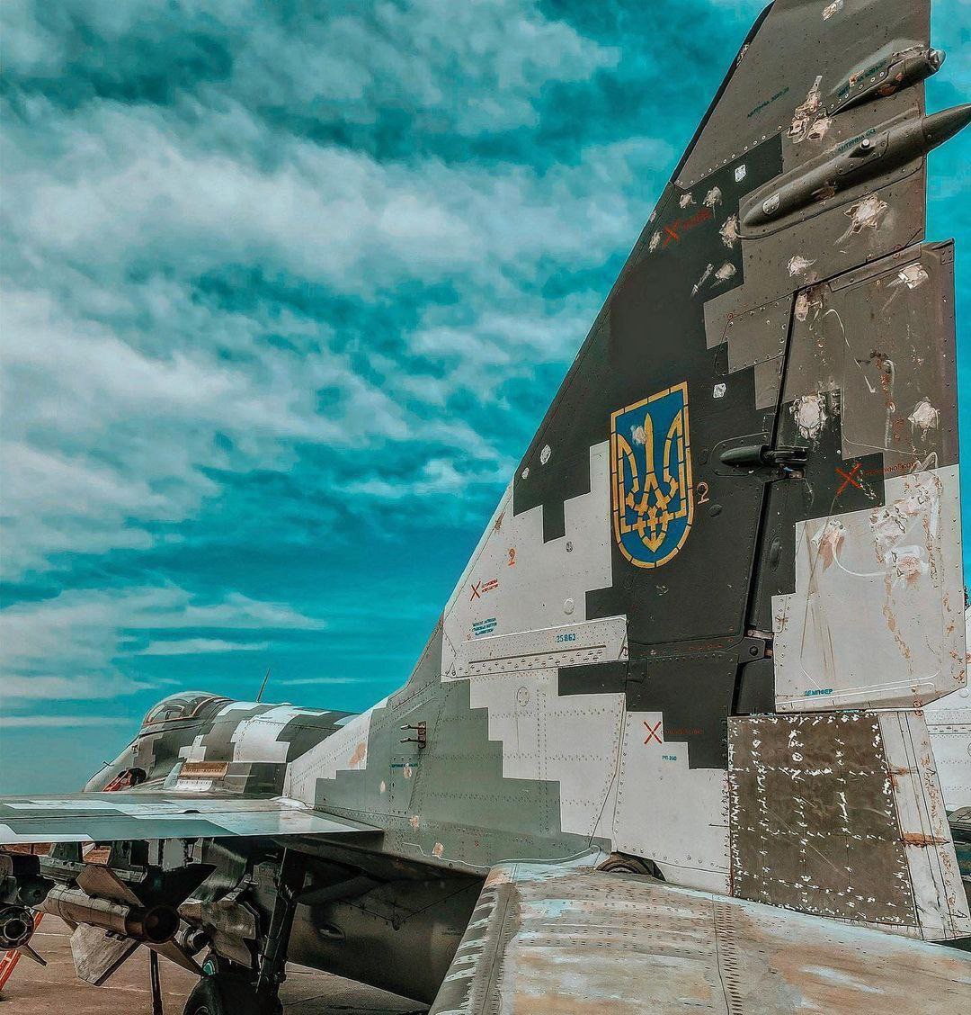 Винищувач МіГ-29М1 із складу 40-ої бригади Повітряних Сил, що повернувся в стрій після ремонту, фото – телеграм-канал ДвіЩ