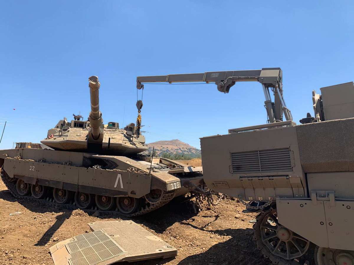 Технічне обслуговування ізраїльського танка "Меркава", ілюстративне фото з відкритих джерел