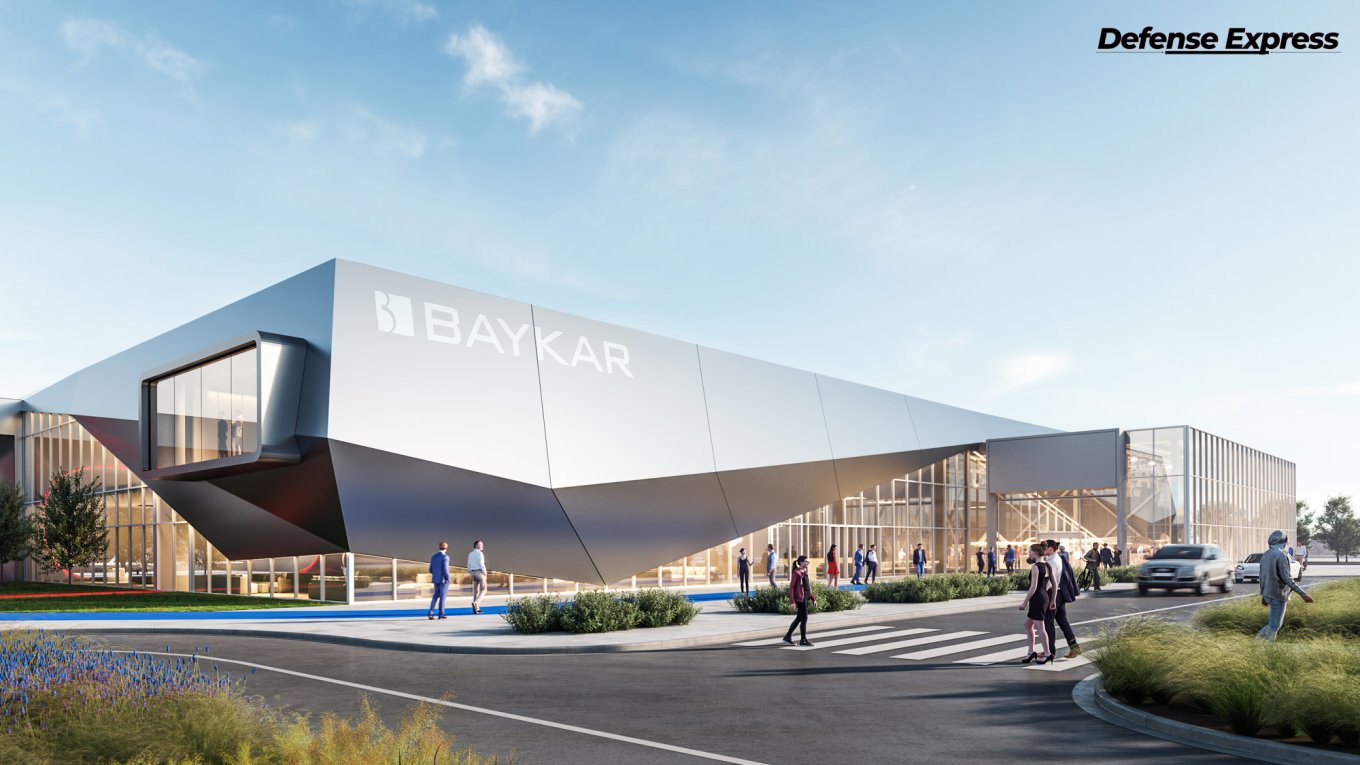 За офіційними повідомленнями, будівництво заводу Baykar Makina в Україні вже розпочате. Ілюстративний рендер майбутнього заводу від Baykar