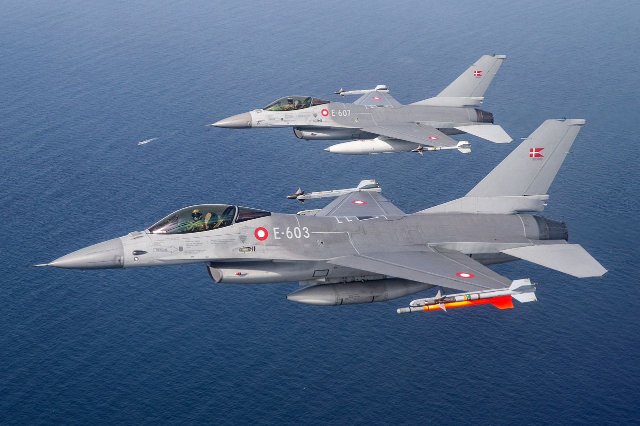 Винищувачі F-16 Королівських ПС Данії