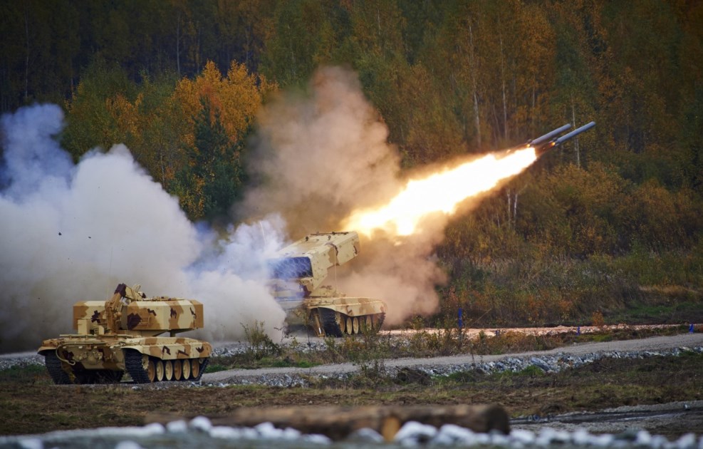 РФ зосереджує довкола України важкі вогнеметні системи, ТОС-1А 