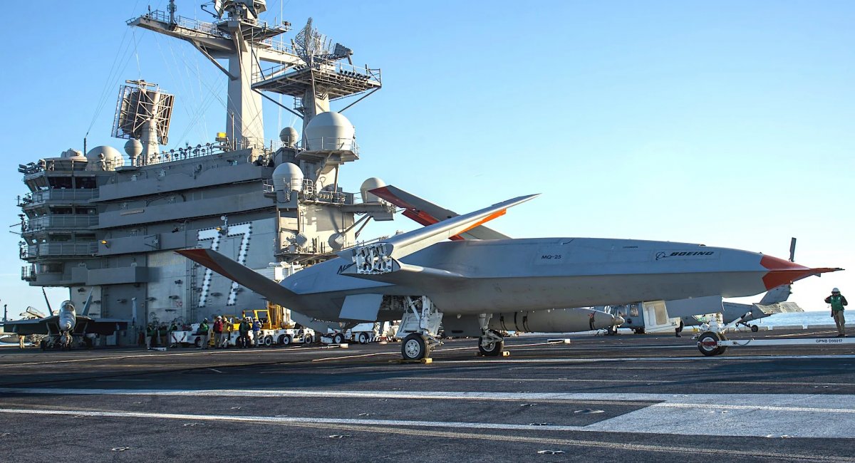 Безпілотник на борту USS George H.W. Bush (CVN-77). Фото - DoW