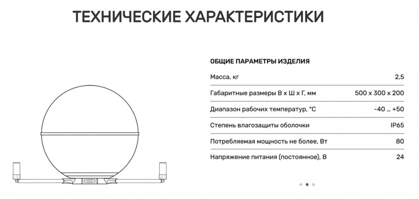 Технічін характеристики РС-30М
