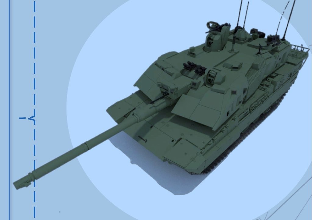 Демонстратор танка NMBT на базі KF51 Panther від Rheinmetall та Leonardo