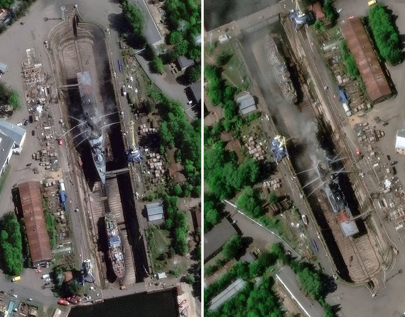 Корвет Бойкий після ураження