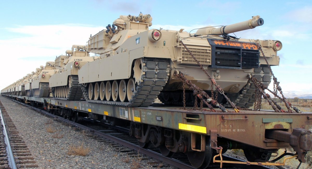 Розконсервовані американські M1A1 Abrams прямують на відновлення та модернізацію, листопад 2022 року, фото з відкритих джерел