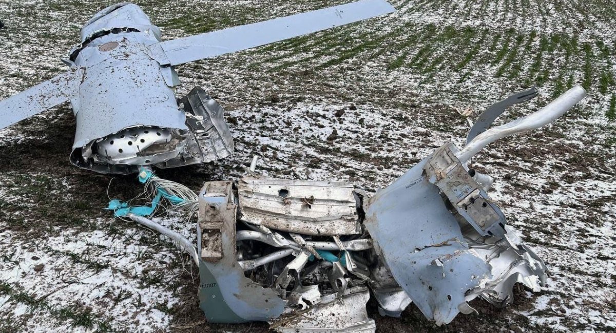 Збита Х-101 (фото від  Командування ПС ЗСУ за січень 2023 року)