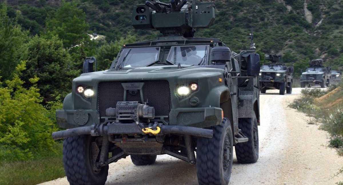 JLTV Північної Македонії під час навчань у 2025 році. Фото: Міноборони Північної Македонії