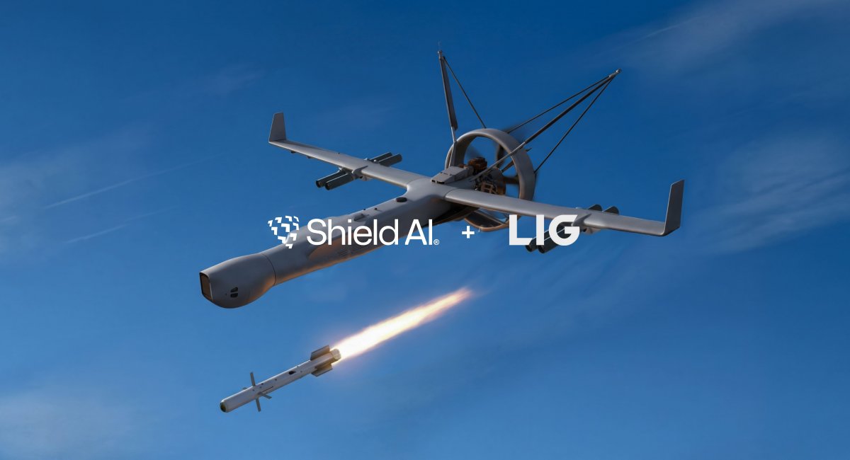 Рендер V-BAT озброєного керованими ракетами L-MDM. Фото - Shield AI