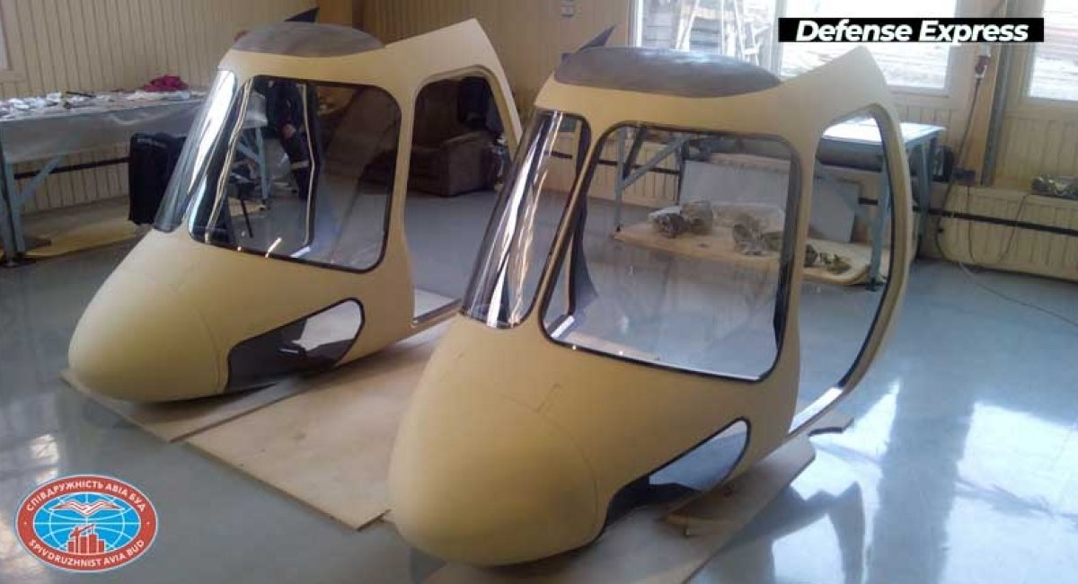 Нові кабіни гелікоптерів Мі-2МСБ з композитних матеріалів в цеху ТОВ "Співдружність Авіа Строй"