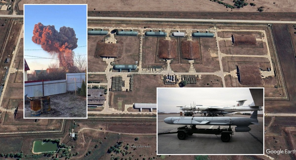 Все вказує на те, що в Енгельсі уражено склад з крилатими ракетами Х-555 та Х-101 для Ту-95 та Ту-160