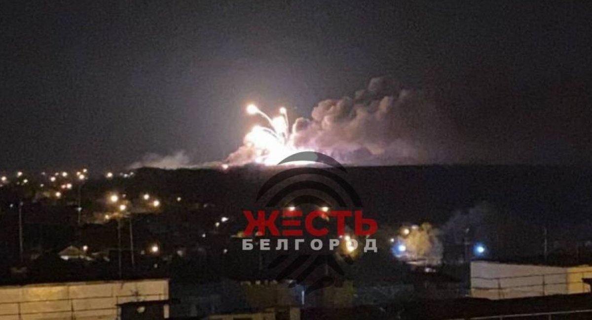 Поблизу Бєлгорода у 10 км від кордону з Україною вибухнув склад з боєприпасами (відео)