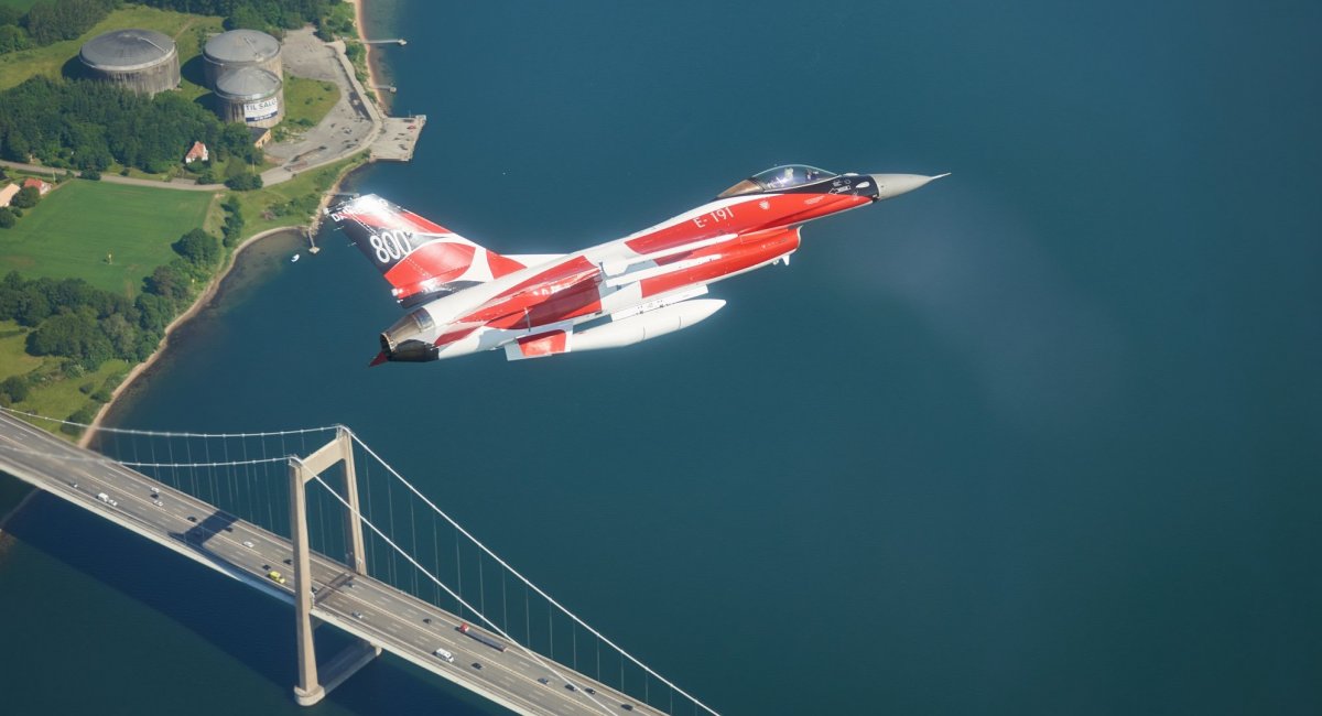 Винищувач F-16 ВПС Данії, фото - Royal Danish Airforce