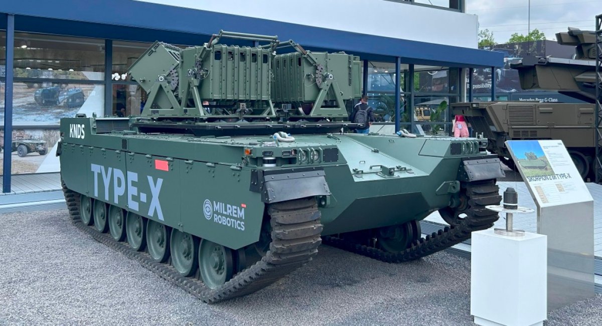 Система дистанційного мінування Scorpion 2 на базі НРК Type-X. Фото: European Defense Review/S. Cranny-Evans