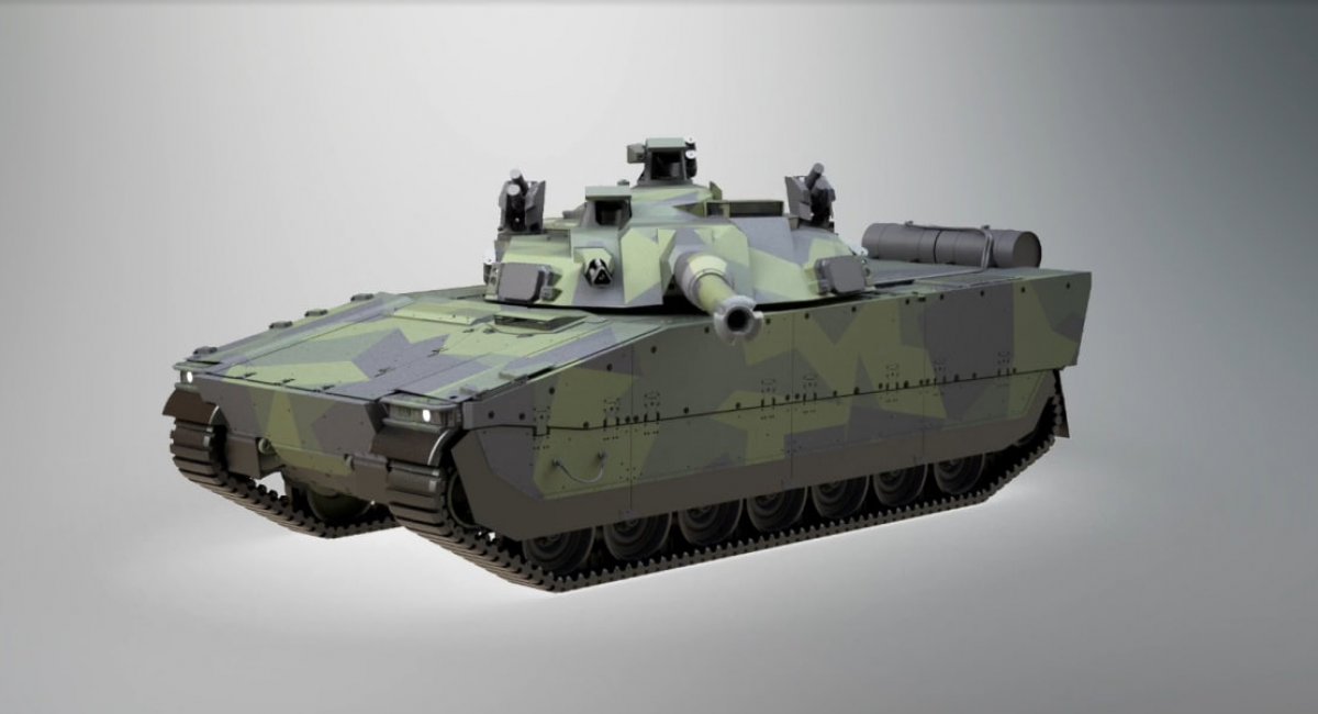 Рендер оновленого варіанту CV90120. Фото: BAE Systems Hägglunds