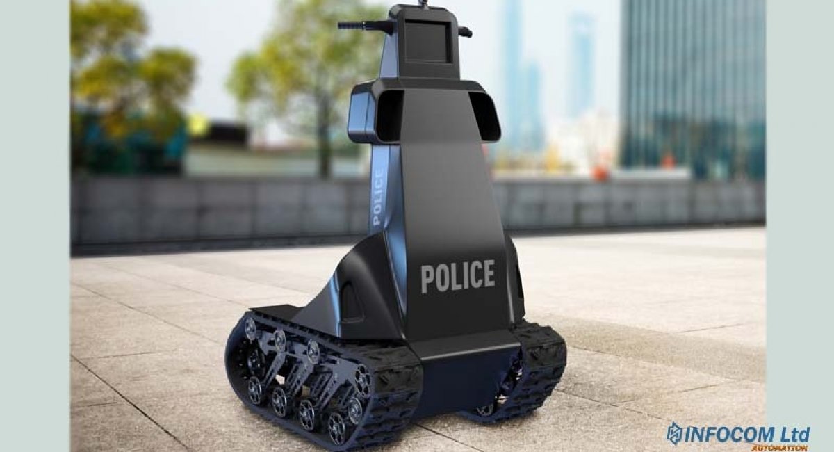 Робот-поліцейський на базі платформи "Скорпіон" від "ІНФОКОМ ЛТД"