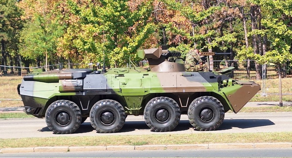 Модернізований сербський БТР-80А. Фото з соцмереж за вересень 2025 року