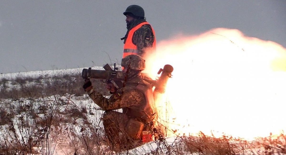 Бійці ЗСУ відпрацьовують ведення вогню із РПВ-16, січень 2022 року, фото з відкритих джерел