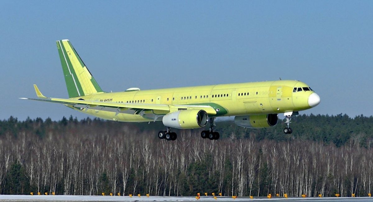 Перший політ Ту-214, виготовленого на авізаводі в Казані наприкінці грудня 2024 року, фото з відкритих джерел