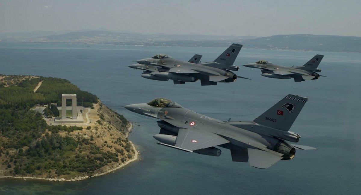 F-16 повітряних сил Туреччини, фото ілюстративне