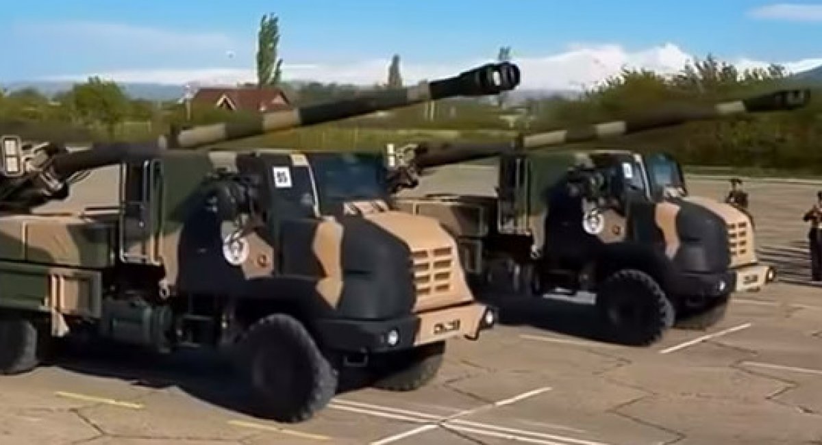 САУ CAESAR на озброєнні Вірменії. Кадр з відео міністра оборони Вірменії Сурена Папікяна
